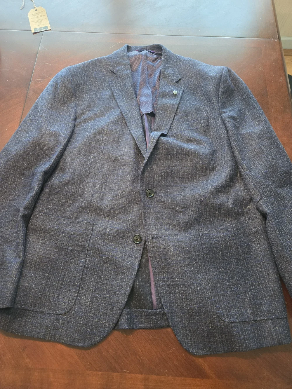 Ted Baker Men's Textured Navy Sport Coat